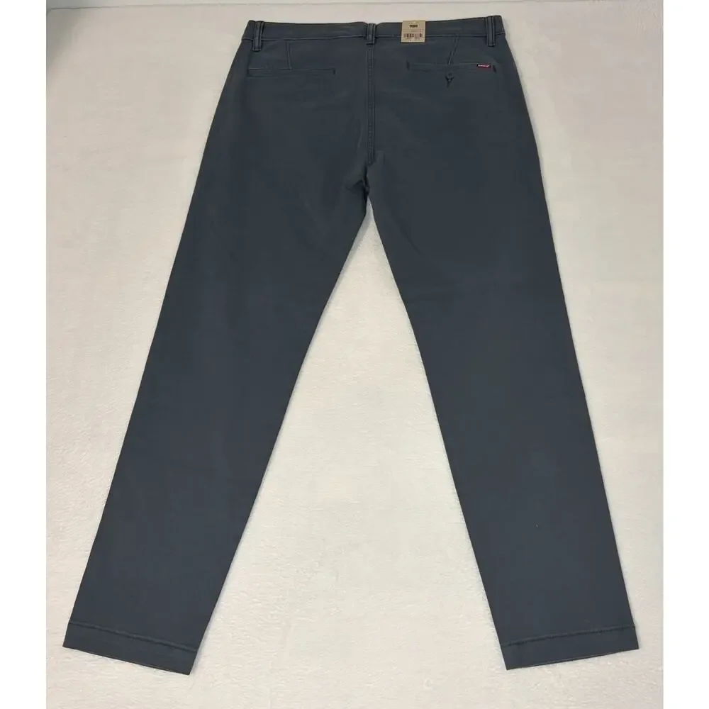 Levi's XX Chino Standard Tech Pants Mens 34x32 Grey Tapered High Stretch NWT